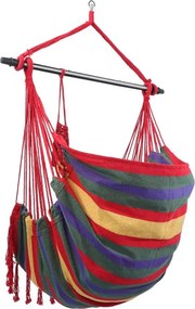 MIADOMODO Wiszący fotel bujany, kolorowy