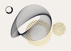 Obraz na szkle - Kształty geometryczne N⁰3 (70x50 cm)