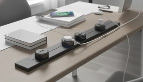 Gniazdo USB-A + USB-C do listew zasilających, czarne
