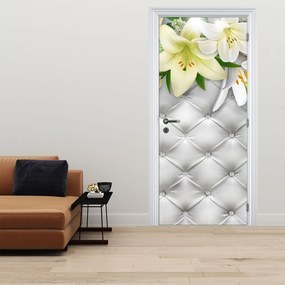 Fototapeta na drzwi - Kwiaty lilii (95x205cm)
