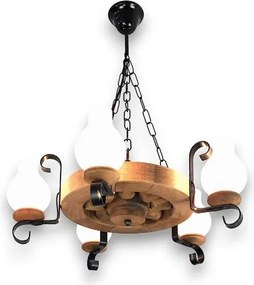 Brilagi - Żyrandol na łańcuchu ROATA 5xE14/40W/230V śr. 50 cm buk