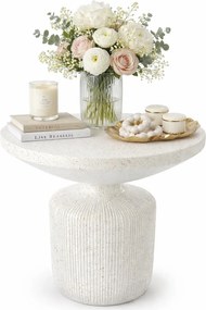 Nowoczesny biały stolik kawowy do salonu P0-H10