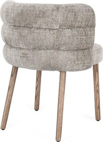 Szare tapicerowane krzesło Ilma – Bizzotto