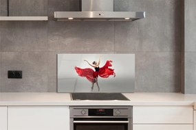 Szkło do Kuchni na Ścianę Portret Kobiety Baletnicy