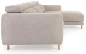 Beżowy narożnik (prawostronny) Singa − Kave Home