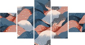 Obraz - Japońskie fale (125x70 cm)