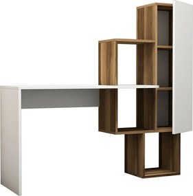 Biurko Acelya Walnut and White