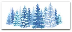 Obraz Akrylowy Choinki Śnieg Święta Zima