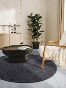 Dywan wełniany Villeroy &amp; Boch antracyt koło 160 cm x 160 cm