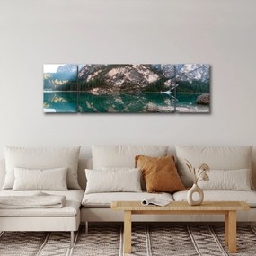 Obraz górskiego jeziora (170x50 cm)