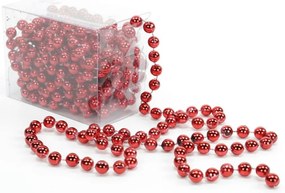 Czerwony łańcuch dekoracyjny Casa Selección Balls, dł. 5 m