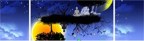 Obraz - Odbicie równowagi (170x50 cm)
