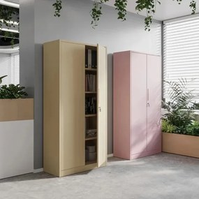 Szafa biurowa Fresh Style Jan 90x40x185 cm beżowa