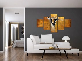 Obraz przedstawiający tańczącą parę (125x70 cm)