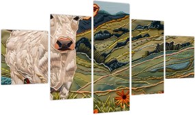 Obraz - Imitacja dzianego motywu (125x70 cm)