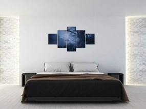 Obraz ciemnego lasu (125x70 cm)