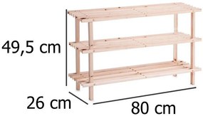 Stojak na buty, obuwie, 3 poziomy, ZELLER