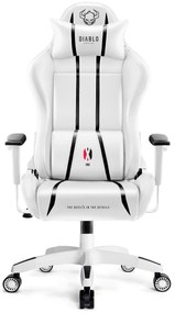 Fotel gamingowy Diablo X-One 2.0 King Size, biało-czarny