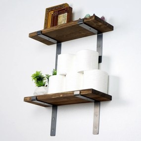 Półka Lam005 Black and Walnut
