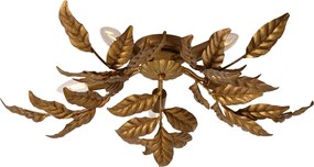 Lampa sufitowa w stylu vintage antyczne złoto 5 świateł - Linden