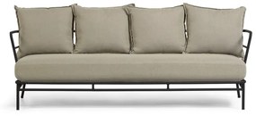 Beżowa sofa ogrodowa z metalową konstrukcją Kave Home Mareluz