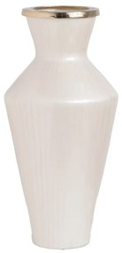 Biały szklany wysoki wazon (wysokość 57 cm) Linea – Ixia