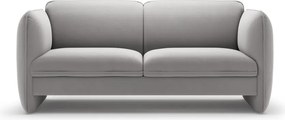 Jasnoszara aksamitna sofa 168 cm Georgia – Micadoni