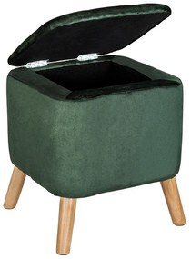 Pufa do salonu EMMA, welurowa, z miejscem do przechowywania, 42, 5 cm, WENKO