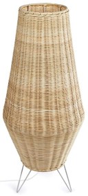 Lampa stojąca z rattanowym kloszem (wys. 70 cm) Kamaria – Kave Home
