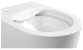 Miska WC wisząca bezkołnierzowa biała MAXIMA MINI z deską wolnoopadającą typu Slim