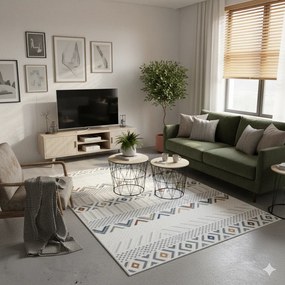 Dywan nowoczesny 3D Desire Boho kremowy 160 cm x 230 cm