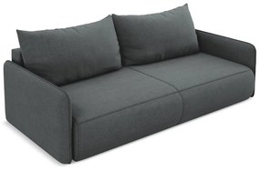 Szara rozkładana/ze schowkiem sofa 216 cm Nanea – Makamii