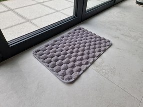 Dywanik antypoślizgowy Szary 40x60 cm Dekoracyjny gumowy spód uniwersalny