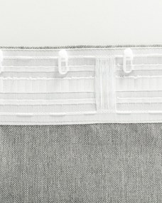 Zasłona BASIC na taśmie marszczącej 140x300cm jasny szary 1 szt.