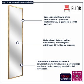 Stylowe lustro stare złoto  H2-A17