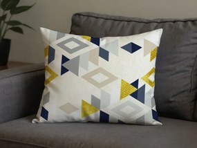 Zestaw 2 sztuk dekoracyjnych poszewek na poduszkę z mikrofibry GEOMETRICA 50x70 cm, kolorowa