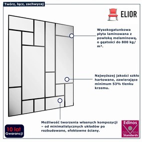 Dekoracyjny komplet paneli lustrzanych 210x245 cm F2-T44