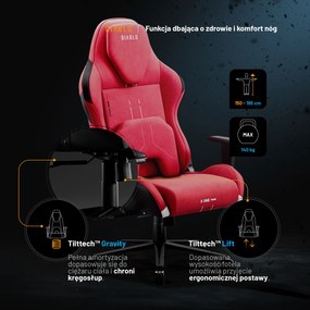 Fotel Diablo X.One Prime, Bloody Mary, Normal Size