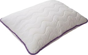 Całoroczna kołdra pikowana 140x200 cm z poduszką STELLA LAVENDER 70x90 cm, biała