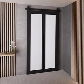 Drzwi Przesuwne QUDIO M1 Czarny + Biały 90