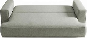 Sofa z Funkcją Spania CAMELIA Szara Boucle Nowoczesna