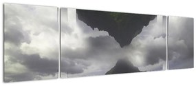 Obraz - Góry na Islandii, geometryczny kolaż (170x50 cm)