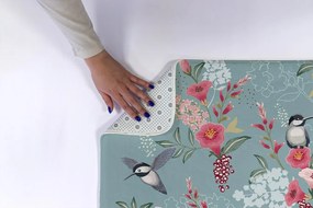 Dywanik pod prysznic Dywanik pod prysznic Kwiaty Ptaki