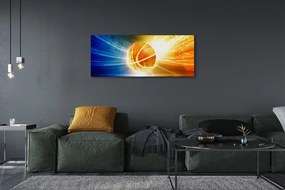 Obraz drukowany na płótnie Wieczorny Trening Koszykówki