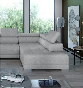 Narożnik CAMPO XL z elektryczną regulacją siedziska Prawostronny w tkaninie MEMPHIS 16 WERSAL