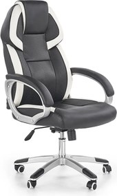 Fotel obrotowy czarno biały K8-R12