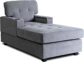 Fotel Wypoczynkowy Sofa NEO Szary Tapicerowany Nowoczesny