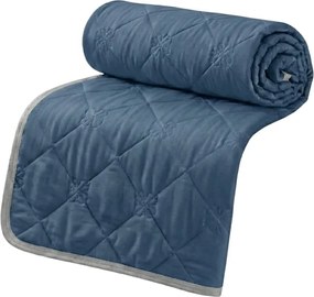 Chłodząca letnia kołdra ELARIA, ciemnoniebieska Rozmiar: 200 x 220 cm