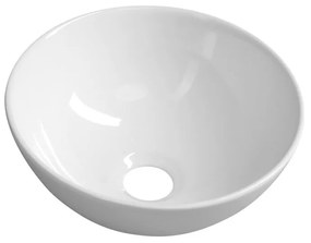Biała ceramiczna okrągła umywalka ø 28 cm Aster – Sapho