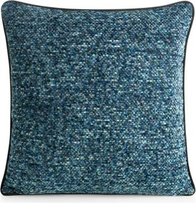 Niebieska poszewka dekoracyjna o plecionej strukturze Bari